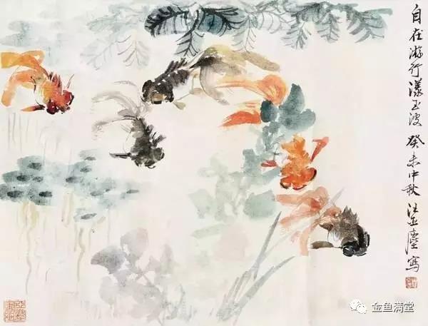汪亚尘•金鱼水墨画四大名家之一